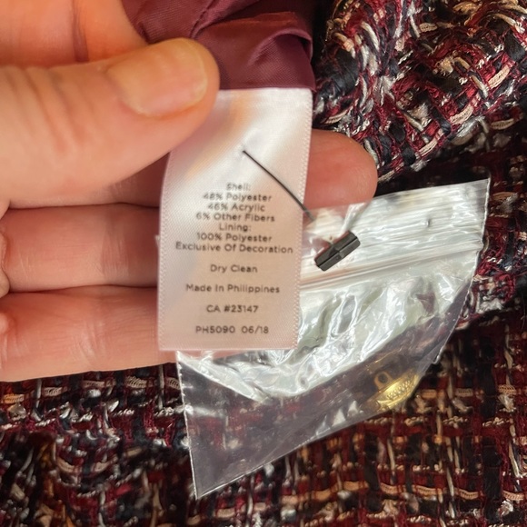 Talbots tweed Midi skirt - Picture 6 of 8